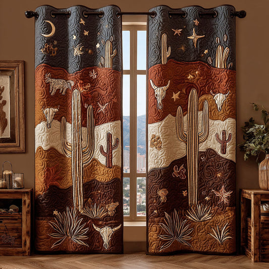 Soguaro and Bone Quilted Curtains NCU0PTT2725