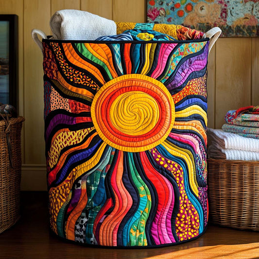 Solar Burst Quilted Laundry Basket NCU0NXD189