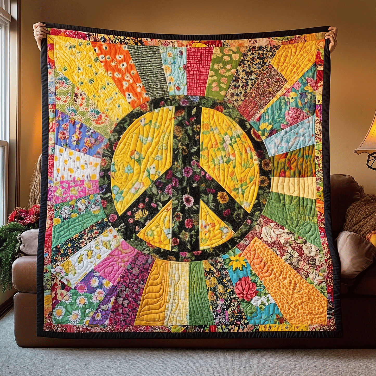 Solar Peaceburst Quilted Blanket NCU0TH1712