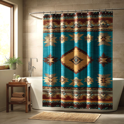 Southwestern Sky Weave Shower Curtain NCU0NTV904