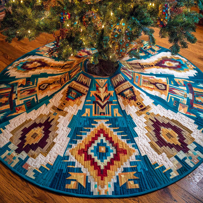 Southwestern Starflare Quilted Tree Skirt NCU0NXD1028