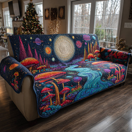 Space Mushroom Quilted Sofa Cover NCU0HNH618