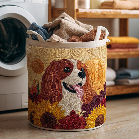 Spaniel Sunbeam Smile Quilted Laundry Basket NCU0HNH797