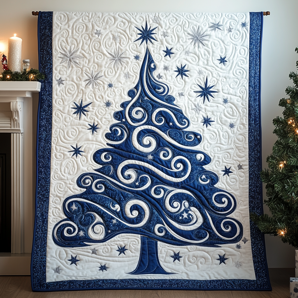 Sparkling Tree Quilted Blanket NCU0TL1523