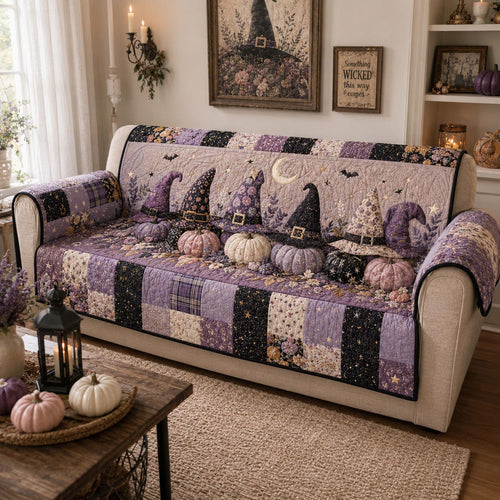Spellbound Patchwork Quilted Sofa Cover NCU0DV2374