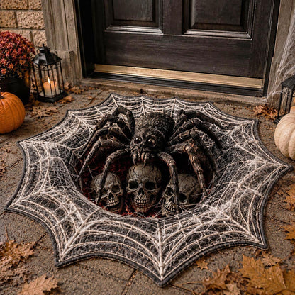 Spider Skull Trap Custom Shape Doormat NCU0DV2414