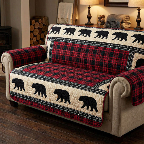 Spirit Bear Quilted Sofa Cover NCU0NTD1614