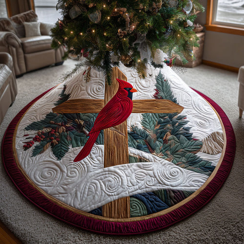 Spirit Embrace Christmas Quilted Tree Skirt NCU0PTT2217