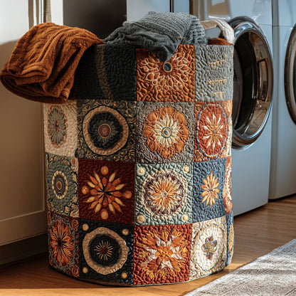 Spirit Geometry Quilted Laundry Basket NCU0PTT752
