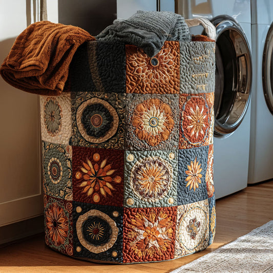 Spirit Geometry Quilted Laundry Basket NCU0PTT752