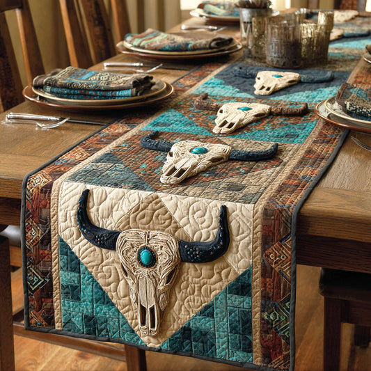 Spirit Horns Quilted Table Runner NCU0NTD1734