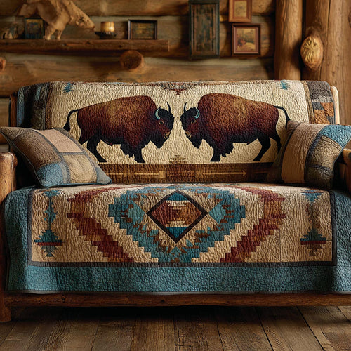 Spirit Lodge Quilted Sofa Cover NCU0DV1775