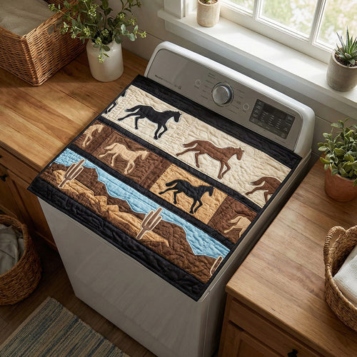 Spirit Of The Open Range Quilted Washer and Dryer Cover NCU0PTT2742