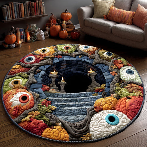 Spirit Staircase Quilted Round Mat NCU0PTT3235