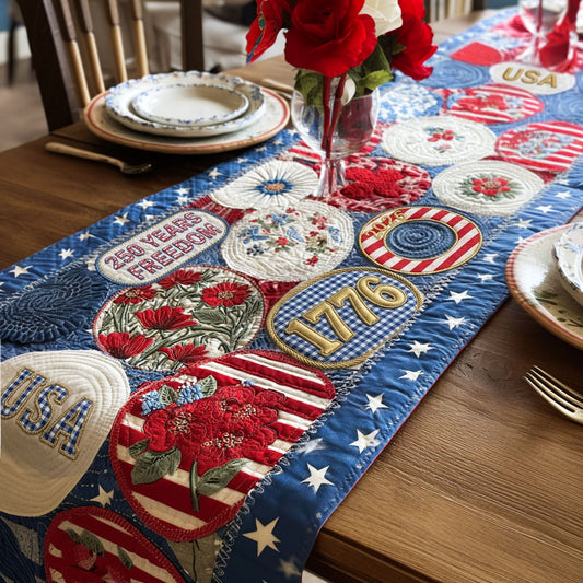 Spirit of 76 Quilted Table Runner NCU0PTT3153