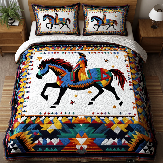 Spirit of the Plains 3-Piece Quilted Bedding Set NCU0DK2355