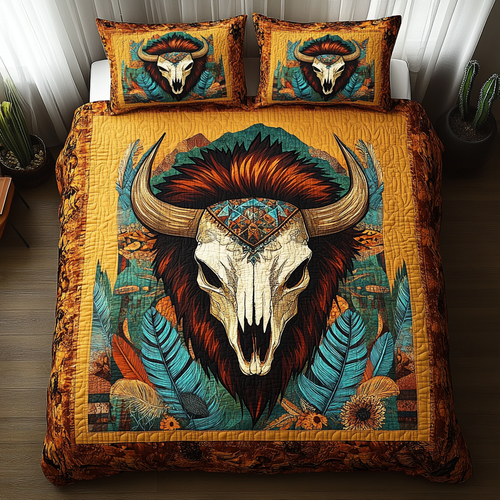 Spirit of the Plains Quilted Bedding Set NCU0DV150
