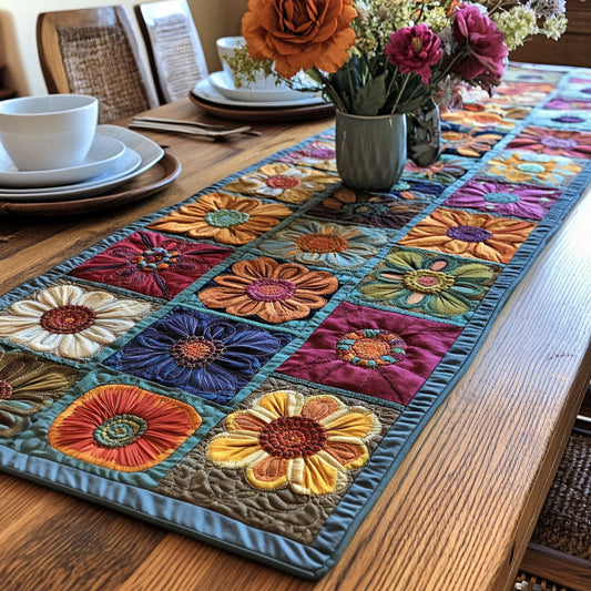 Spiritual Blossom Quilted Table Runner NCU0PTT589