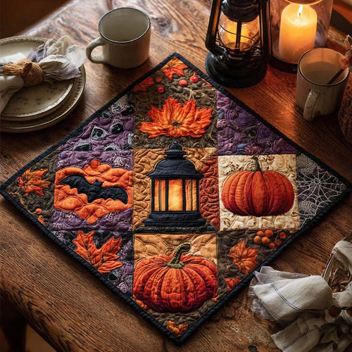 Spooky Autumn Glow Quilted Table Topper NCU0NTD001