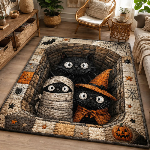 Spooky Cat Coven Area Rug NCU0PVL852