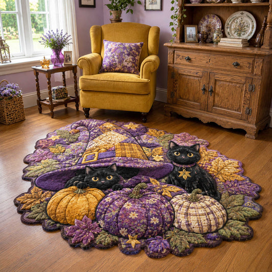 Spooky Cat Custom Shape Area Rug NCU0NTD2169