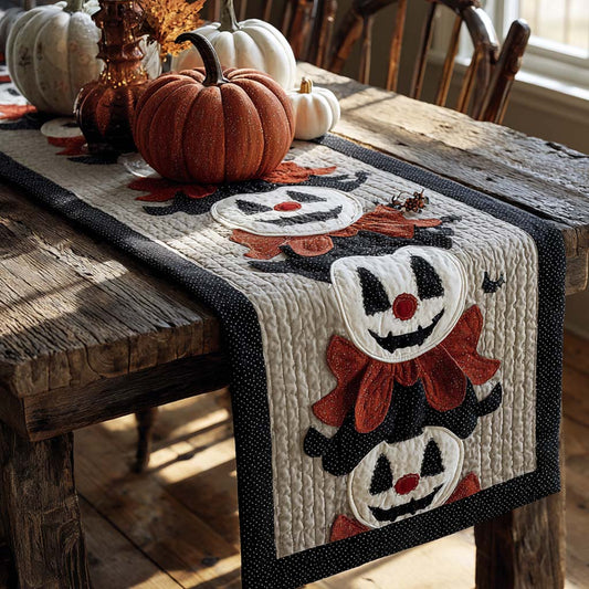 Spooky Clowns Quilted Table Runner NCU0NXD285