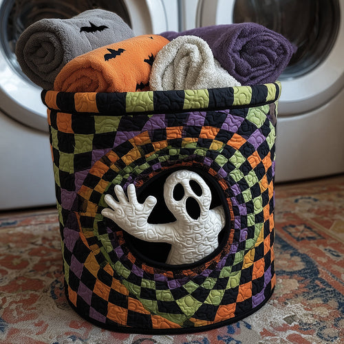 Spooky Joy Quilted Laundry Basket NCU0TH3242