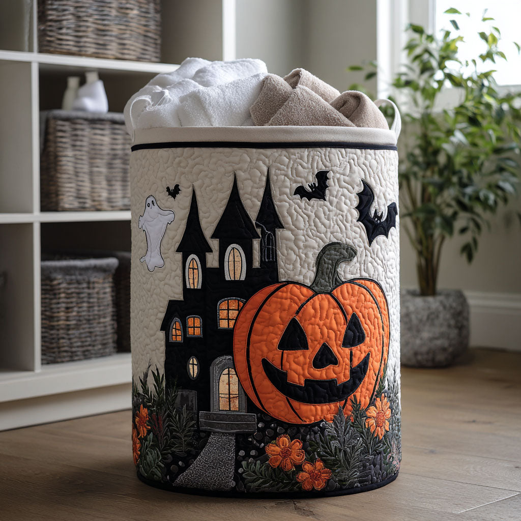 Spooky Patch Quilted Laundry Basket NCU0PTT1053