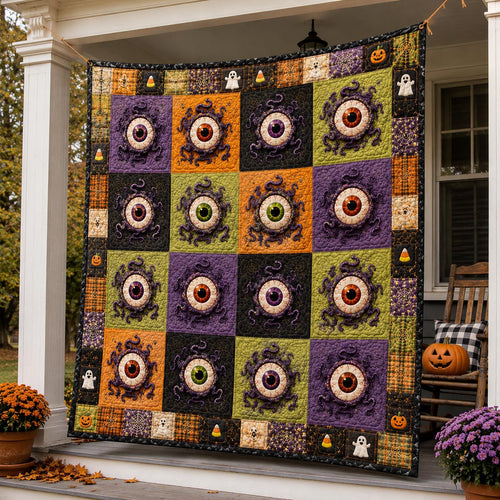 Spooky Stitches Quilted Blanket NCU0DV2220