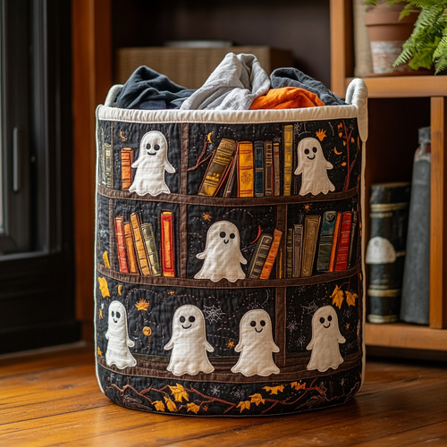 Spooky Woods Quilted Laundry Basket NCU0DDK908