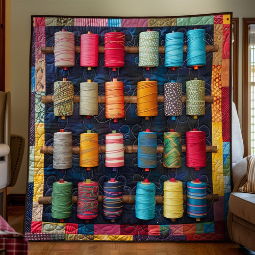 Spools of Color Quilted Blanket NCU0TH1288