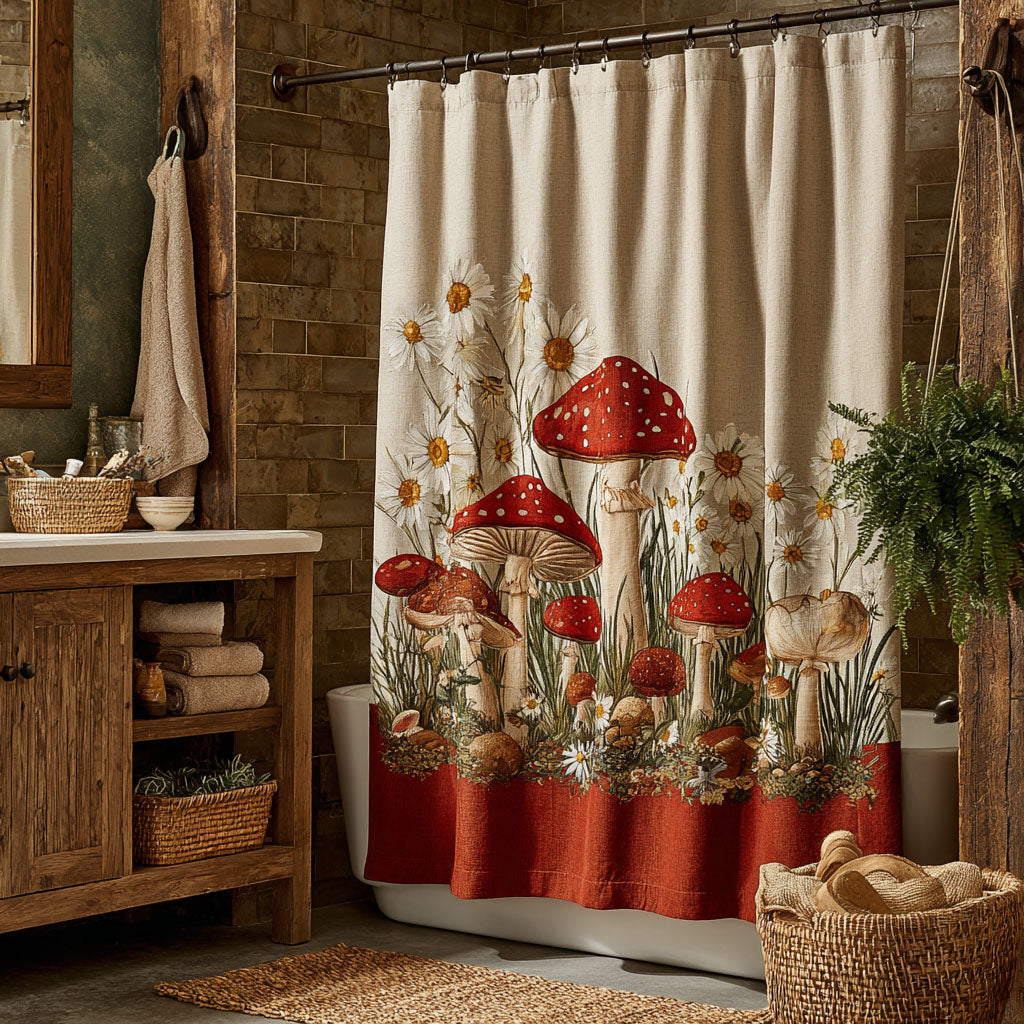 Spore Garden Shower Curtain NCU0DDK2383