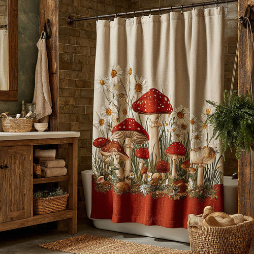 Spore Garden Shower Curtain NCU0DDK2383