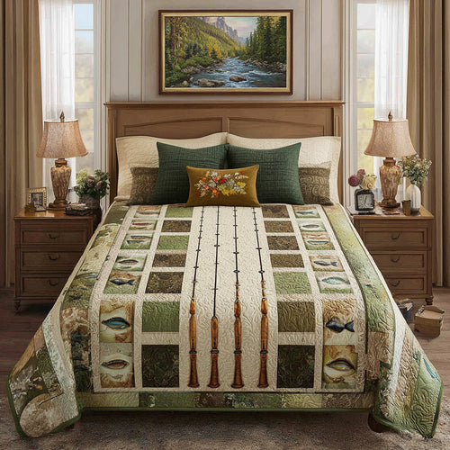 Sportsman Cabin Quilt Quilted Blanket NCU0LDH810