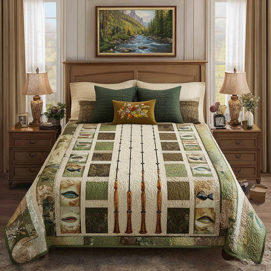 Sportsman Cabin Quilt Quilted Blanket NCU0LDH810