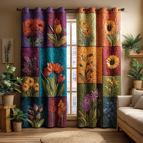 Spring Awakening Quilted Curtains NCU0NXD935