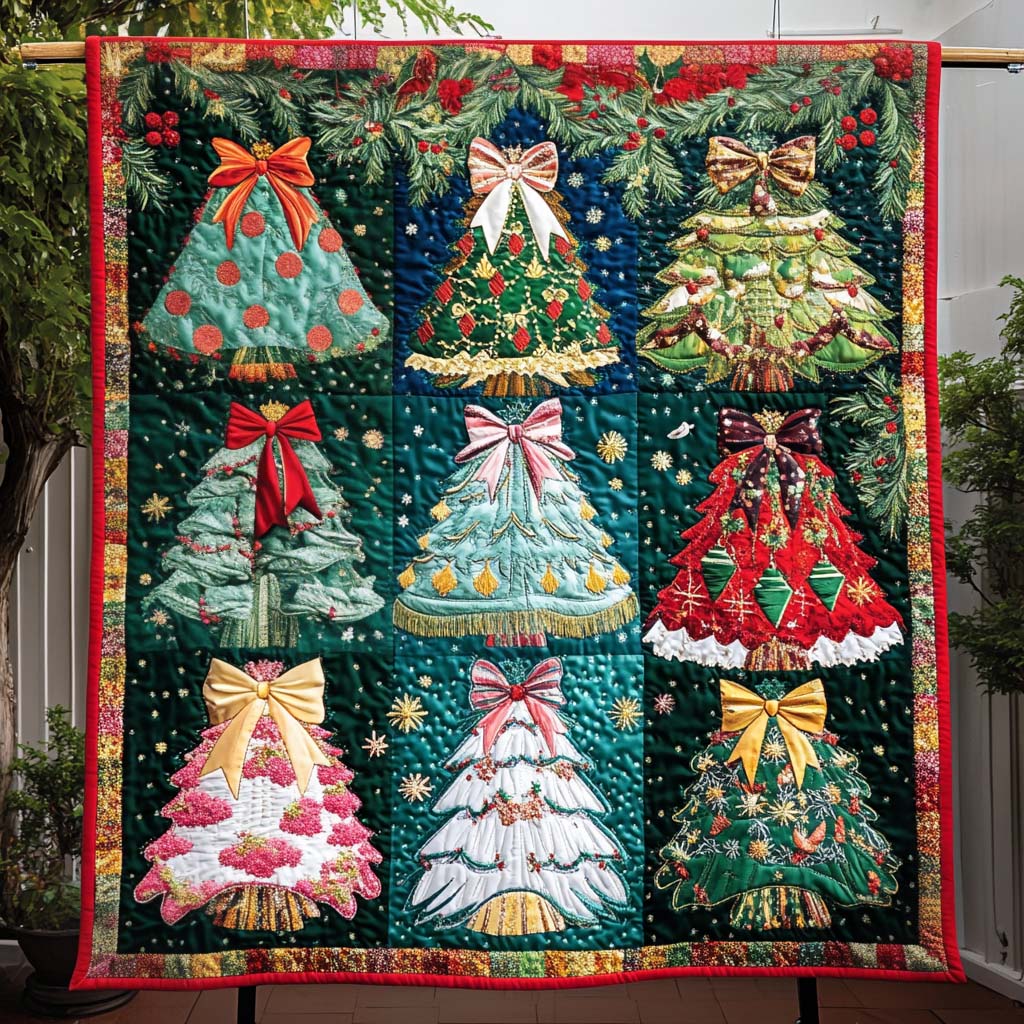 Spring Blooms In Winter Quilted Blanket NCU0NT1936