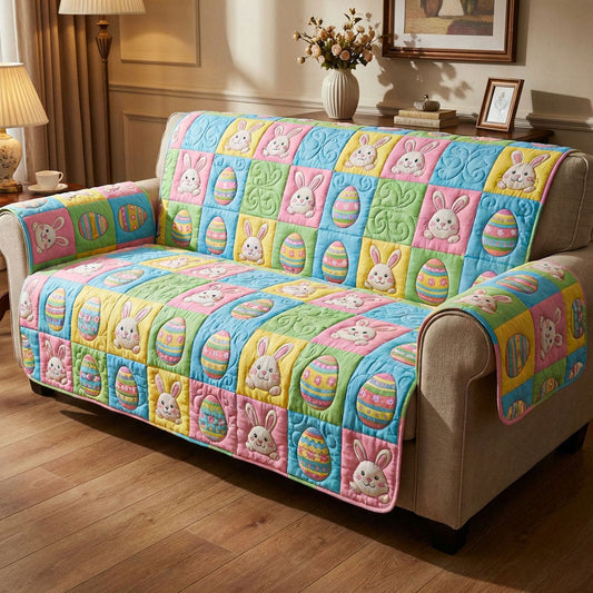 Spring Bunny Quilted Sofa Cover NCU0NTD1573