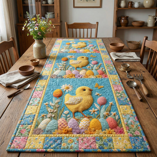 Spring Chick Quilted Table Runner NCU0NNT3010