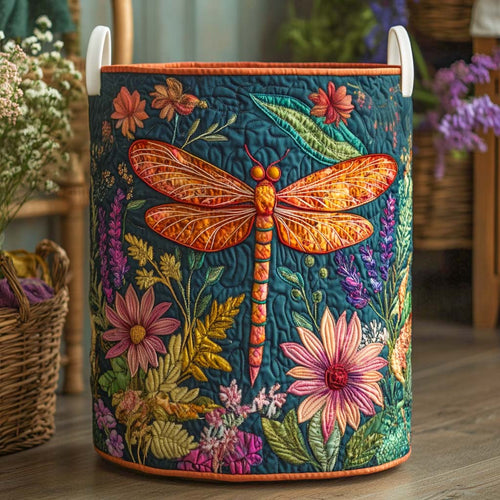 Spring Meadow Wings Quilted Laundry Basket NCU0NXD815