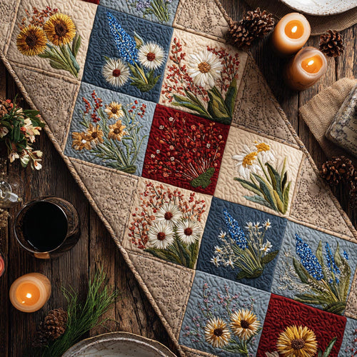 Spring Petals Quilted Table Runner NCU0DV2000