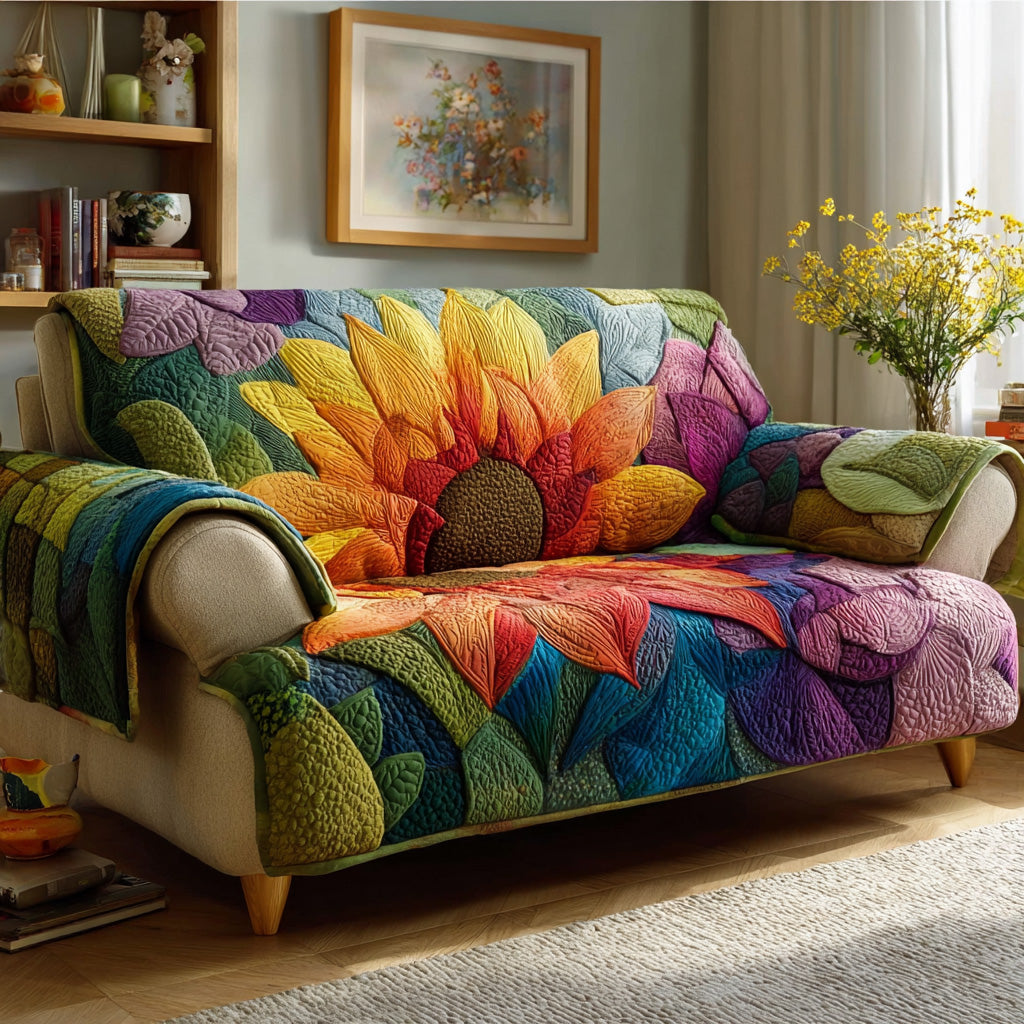 Spring Radiance Quilted Sofa Cover NCU0LDH348