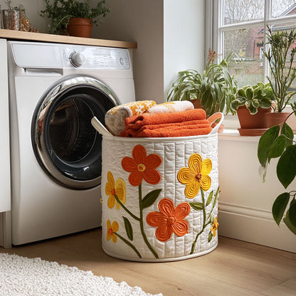 Spring Route Quilted Laundry Basket NCU0DDK2142