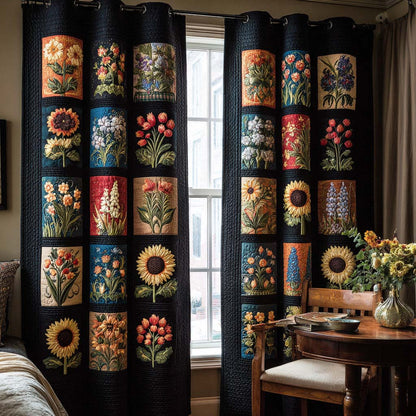 Spring Whisper Quilted Curtains NCU0NNT2445