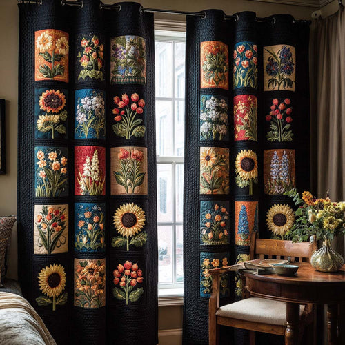 Spring Whisper Quilted Curtains NCU0NNT2445