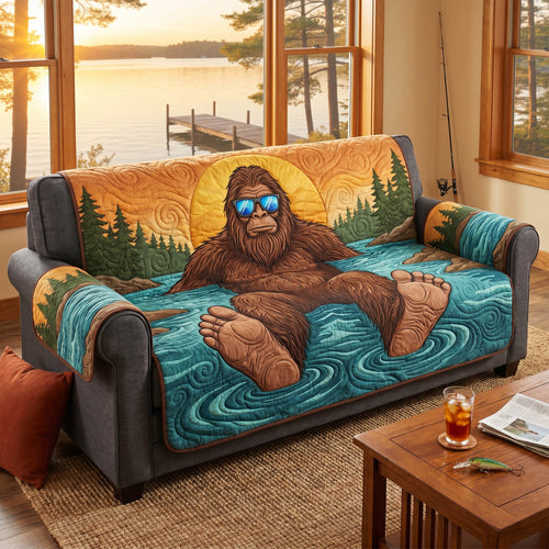 Squatch Splash Time Quilted Sofa Cover NCU0NTD2023
