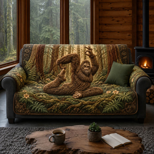 Squatch Zen Mode Quilted Sofa Cover NCU0NTD2018