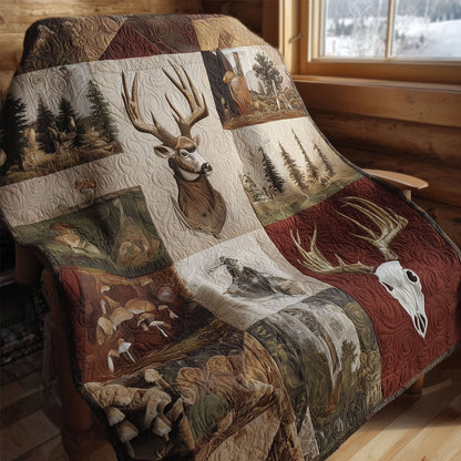 Stag Summit Quilted Blanket NCU0PTT2468