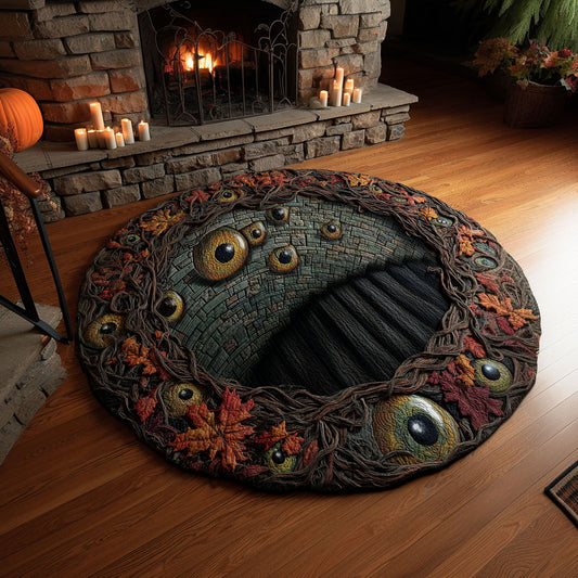 Stairway of Souls Quilted Round Mat NCU0PTT3236