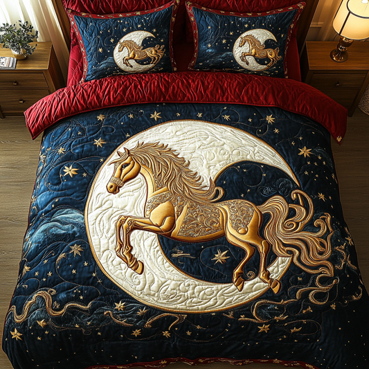 Stallion Grace 3-Piece Quilted Bedding Set NCU0DDK067